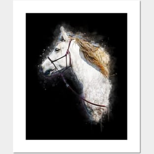 Magnificent Percheron Draft Horse Head 1 Posters and Art